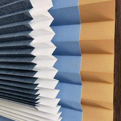 China Horizontal Structure Custom-Fit Pleated Blinds Fabric for Precisely Measured Windows for sale