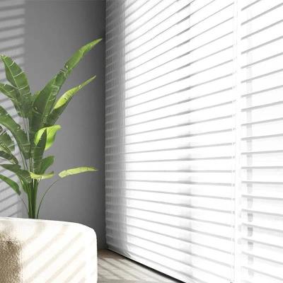 China Customized Bathroom Anti UV and Heat Insulation Electric Motorized Shangrila Blinds for sale