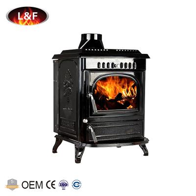 China Home Heaters Cast Iron Matte Paint International Boiler Stove Hot Selling Wood Burning for sale