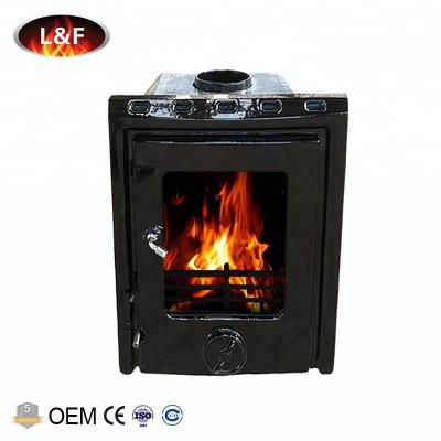 China Designed Cast Iron Enamel Door Circulation Heat Wood Burning Air Stove Insert for sale