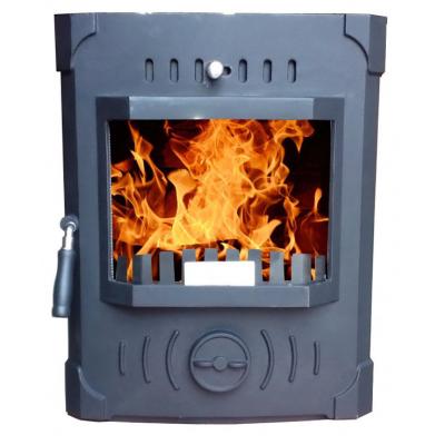 China Indoor Single Insert Cast Iron Stove Fire Door Against Wood Burning Stove Inset For Sale for sale