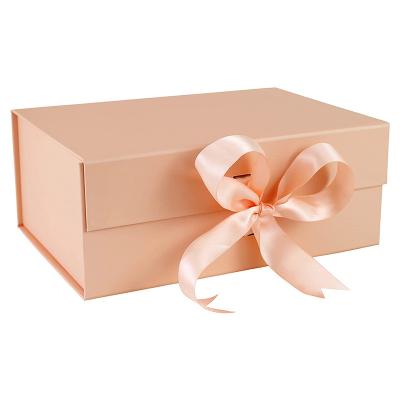 China Recyclable Custom Cute Pink Gift Wrapping Paper Package / Craft Kraft Paper Boxes Box Packaging With Logo for sale