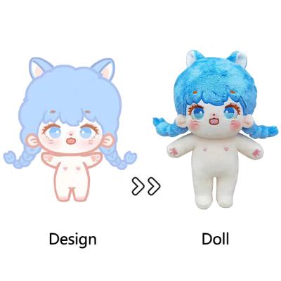 China Commemorative Custom High Quality Custom Anime Plush Toys Stuffed Plush Doll Korea Cotton Kpop Standing Doll Toys Custom Stuffed Animal Toys for sale