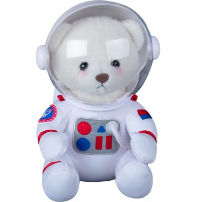 China Astronaut Teddy Bear for Kids Children Accompany to Explore Space Toy Space Suit Teddy Bear Plush Toy Action Number Backpack with Oxygen Helmet for sale