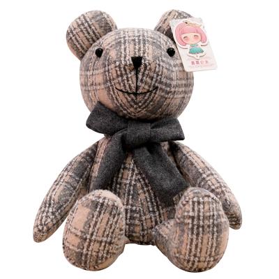 China Teddy Bear Toy Teddy Bear Plush Gift Teddy Bear High Quality Bow Doll House Decoration Custom Made Children's Toy Tweed Bear for sale