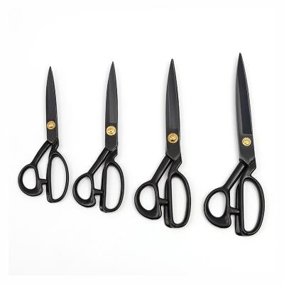 China German Daily Goods Scissors Black Steel Left Handed Tailors Scissors 9 10 11 12 Inch for sale