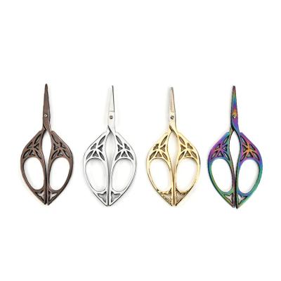 China Custom Printing Scissors Stainless Steel Stork Universal Cutting Scissors German Sewing Gold for sale