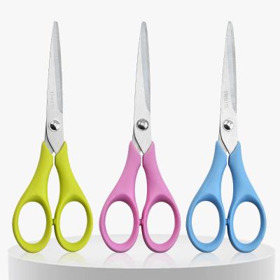 China Custom Logo Scissors Metal School Handmade Universal Cutting Scissors For Kids Student for sale