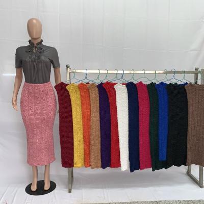 China Breathable 2021 Comfortable Plain Dyed Wholesale Fashion Midi Skirt With Competitive Price for sale