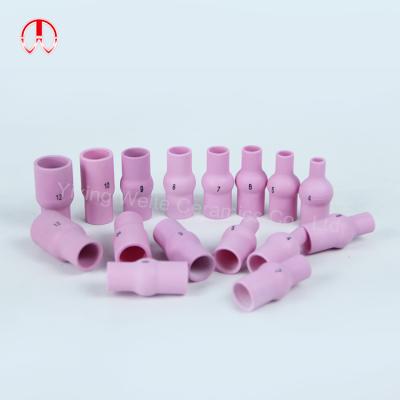 China CAT Welding Consumables Ceramic Welding Nozzle For CAT wp-9/21 Torch Parts Argon Alumina Ceramic Welding Nozzle for sale