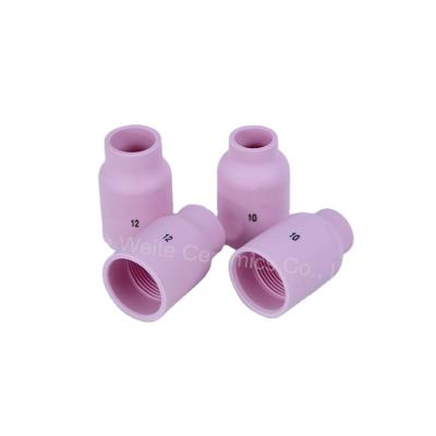 China CAT Ceramic Welding Consumables Welding Nozzle For CAT wp-17/18/26 Torch Parts Argon Alumina Ceramic Welding Nozzle for sale