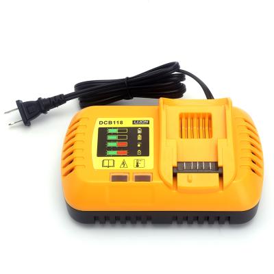 China DCB118 machine tool battery battery charger for all Dewalt 20V and 60V lithium ion batteries for sale