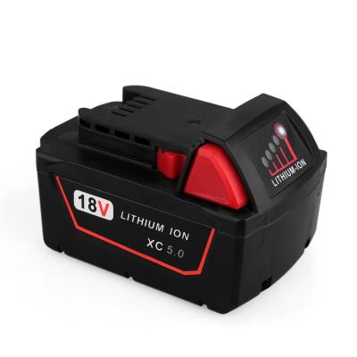 China 18V 6.0Ah M18 Power Tools Battery Replacement for Milwaukee 48-11-1850 48-11-1852 48-11-1850 48-11-1840 Milwaukee M18 for sale