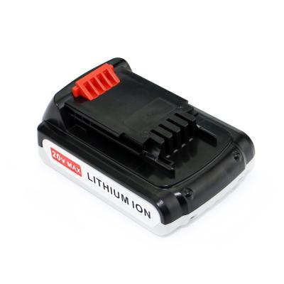 China Machine- Tool Rechargeable Batteries Black LBXR20 Decker 20V Cordless Drill For Li-ion 20V 1500mAh/2000mAh/2500mAh for sale