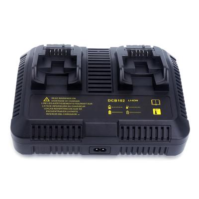 China Dual Tool Battery Charger J047 DCB102 3A Cordless Battery Charger Fast Charging 2 Ports For 12V Max And 20V MAX Dewalts Li Ion Battery DCB204 Universal Plug for sale