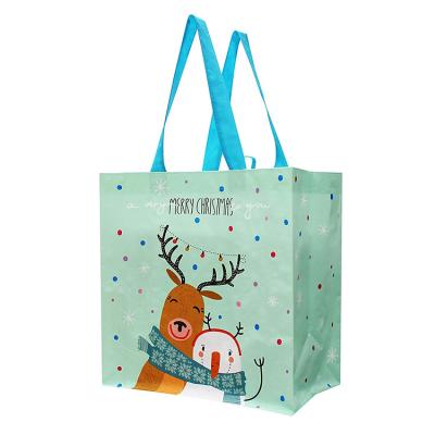 China Minimum Order Quantity Christmas Shopping Tote Bag Recyclable Nonwoven High Quality Tote Bag for sale