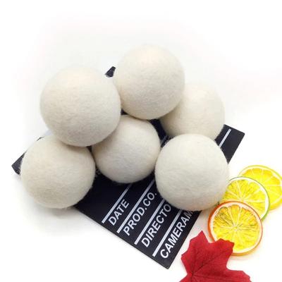 China Odor Elimination/Dehumidification Wool Balls Natural Fabric Softener Virgin Reusable Laundry Dryer for sale