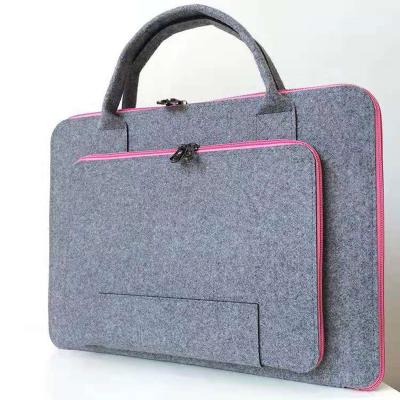 China Lightweight Fashion Portable Felt Bag Laptop Bag For 11.6 13.3 15.6 17.3 Inch Computer for sale