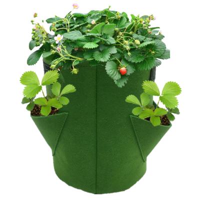 China Hot modern! Strawberry Grow Bag Potato Garden Portable Flower Planter Vegetable Pot for sale