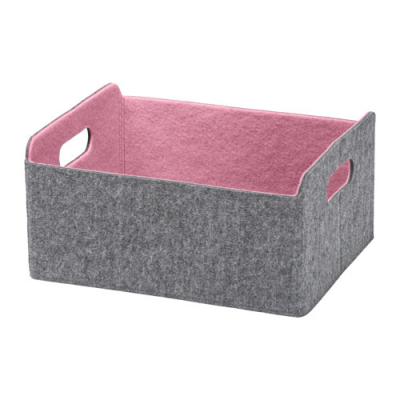 China Viable Felt Storage Basket / Bin / Box With Handles for sale