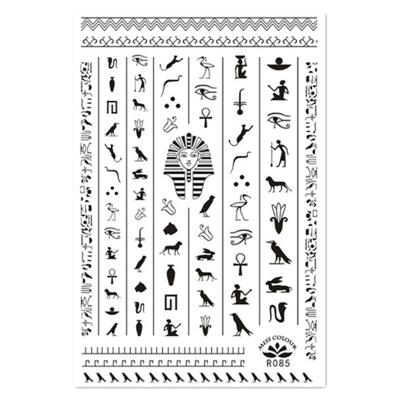 China R085 Newest Egypt Image Design 3D Decal Slider DIY Adhesive Decoration Wraps Nail Art Stickers for sale