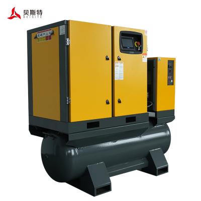 China Lubricated Premium Screw Compressor 16 Bar Air Compressor And 15 Kw Screw Tank for sale