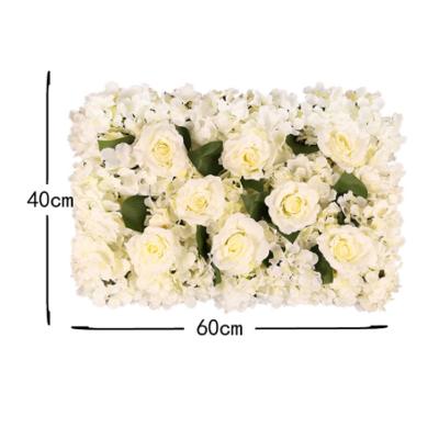 China Wedding Silk Fabric Silk Structure Flower Wall Wedding Stage Backdrop Rolled Material Artificial Flower Wall For Wall Home Decor for sale