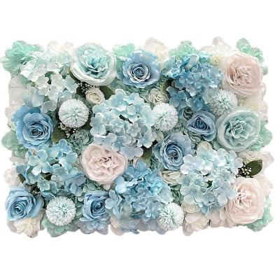 China Wedding Artificial Flower Mat For Customized Flower Wall New Design Wedding Backdrop Wall Flower Decoration For Wedding Decoration for sale