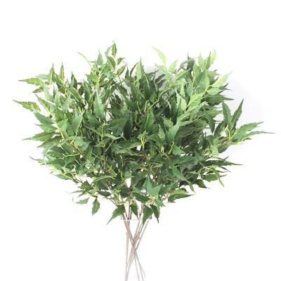 China Wholesale New Arrival Artificial Plants Faux Stem 5 Branch Cimicifuga Ramosa Ramosa Autumn Leaves For Home Decor for sale