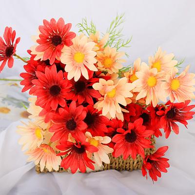 China Wedding Celebration Color Chrysanthemum Ball Multi Colored Artificial Flowers Mini Daisy For Table Centerpieces Home Decoration for sale