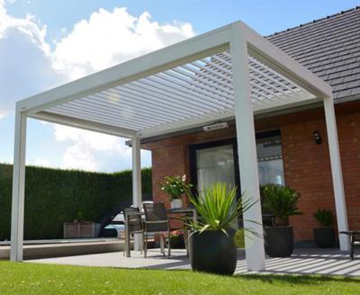 China Easily Assembled Outdoor Aluminum Gazebo Pergola Canopy Pergola Smart Waterproof Smart Louvered Tent for sale