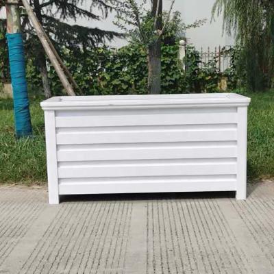 China CLASSIC Outdoor Metal Planter Pot Wind Resistance Aluminum Garden Decoration Flower Pots for sale