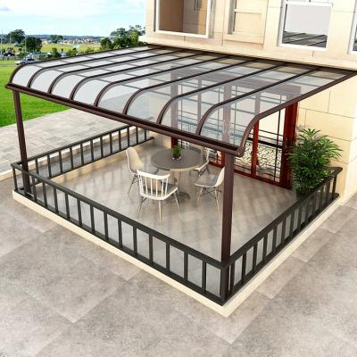 China Aluminum Canopy Canopy Awning Roof Tents Patio Tarpaulin Rain Shade Cover Outdoor Windproof Tent Awning for sale