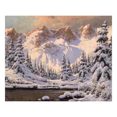 China Newest Modern Snowy Mountain With Frame Gifts For Friend Family Full Drill Canvas Home And Hotel Decor Crystal Diamond Painting for sale