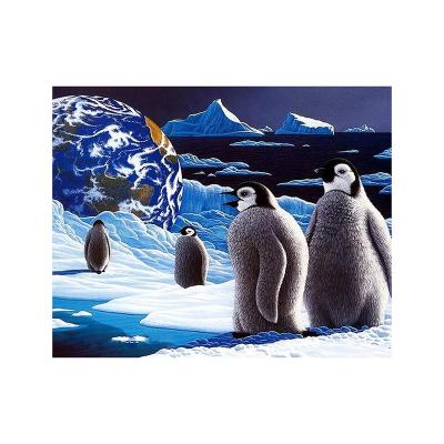 China Modern Creative Environmental Protection Implied Painting, 5D Diy Penguin Canvas Painting, Custom Size Animal Diamond Painting for sale