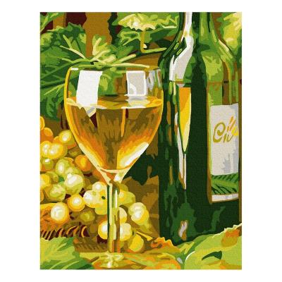 China Eco-friendly Materials 40*50 Small Recyclable Cool Decorative Materials Wine Painting,Handmade Gift For Adults,Non-fading 5D Art Oil Painting By Numbers for sale