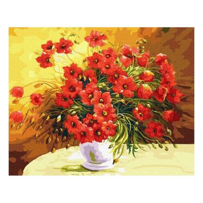 China Hot Eco-friendly Painting Boy Boy Recyclable Materials Color Flower Oil Painting 40*50cm By Numbers Still Life Decorative Painting for sale