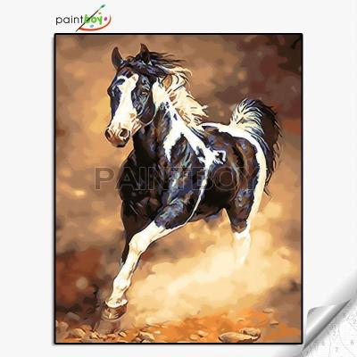 China GX25794 Impressionist Horse Design Painting By Numbers Horse Picture Oil Painting for sale