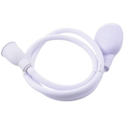 China Viable Dog Bathing Supplies Sprayer Scrubber Pet Grooming Tool Dog Bath Brush Washing Hose With Shower Attachment for sale