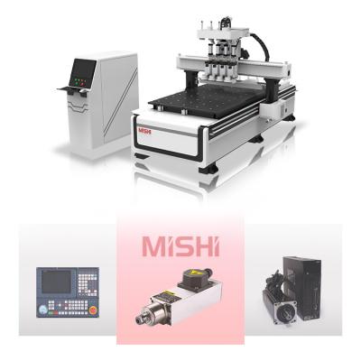 China Economic JINAN MINGSHI 1325 Custom CNC Woodworking Machine 4 Process For Panel Furniture Cutting for sale