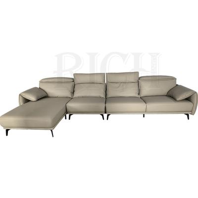 China L Shape Modular Modern Recliner Sectional Sofa With Corner Italian Leather Recliner Cushion Living Room Sofa Sectional Couch for sale