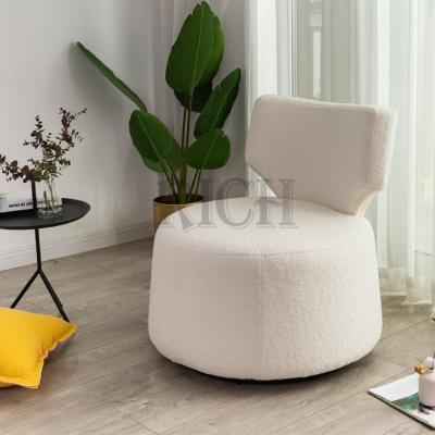 China Modern Sheepskin Loop Accent Chair Modular Sherpa Swivel Teddy Fabric Swivel Wool Sheepskin Sheepskin Chair White Sheepskin Loop Accent Chair for sale