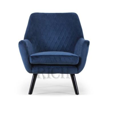 China Soft Fabric Dining Chairs Pattern Elegant Living Room Leisure Restaurant Chairs Simple Navy Blue Velvet Upholstered Dining Chairs for sale