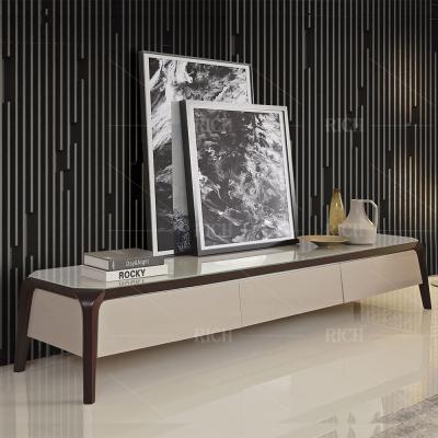 China Modern Minimalist TV Stand Living Room Furniture Wood Table Modern White Wood Glass Cabinet Long TV Stand TV Furniture for sale