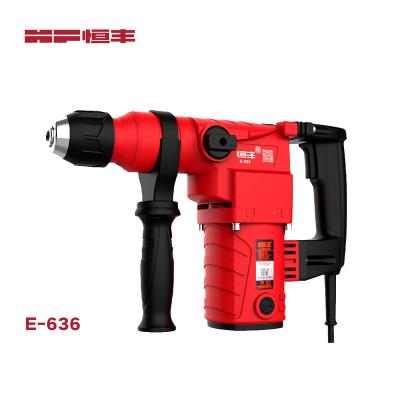 China HEFUN E636 Rotary Hammer Drill 2 Functions, Rotating and Hammering, Hammering 1200W E636 for sale