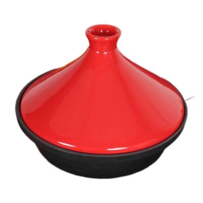 China Viable Wholesale 2-Quart Glazed Cast Iron Tagine Cookware Tagine Jars With Price for sale