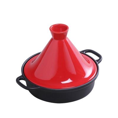 China Cheap Sustainable Price Cast Iron Glazed Mini Tagine Dish Moroccan Tagine For Sale for sale