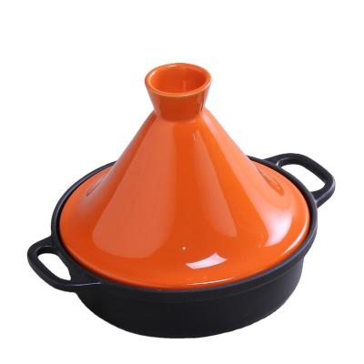 China Sustainable High Quality Moroccan Cast Iron Tagine Cooking Pots for sale