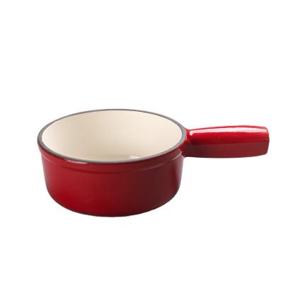 China Viable Mini Christmas Fondue Set Red Chocolate Fondue Pot for sale