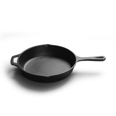 China China factory sustainable manufacturer Price preseasoned cast iron round frying pan 25cm 30cm for sale